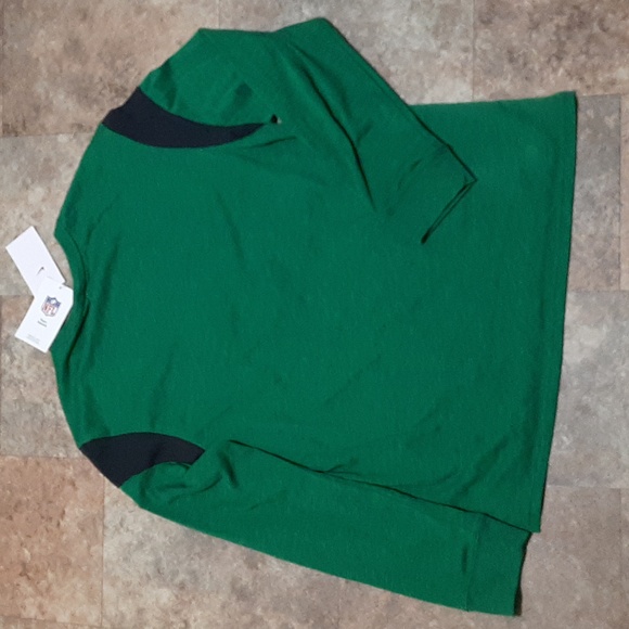 New. Nike Mens New York Jets Historic Logo Green Long Sleeve T-Shirt. Size Large - Picture 5 of 5